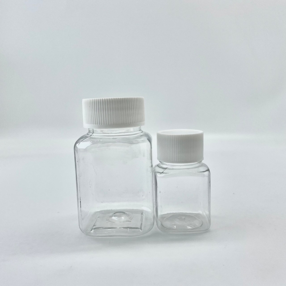 方形廣口瓶-塑膠瓶廣口瓶/方形塑膠瓶/大口瓶/塑膠瓶/塑膠罐/分裝瓶/大口徑瓶/塑料瓶/塑膠罐/透明瓶