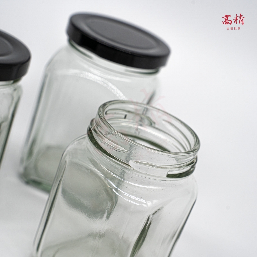 四角玻璃瓶-玻璃罐/玻璃瓶/四角玻璃罐/方型玻璃瓶/方型玻璃罐/辣椒罐/蜂蜜瓶/布丁瓶/保羅瓶/玻璃罐